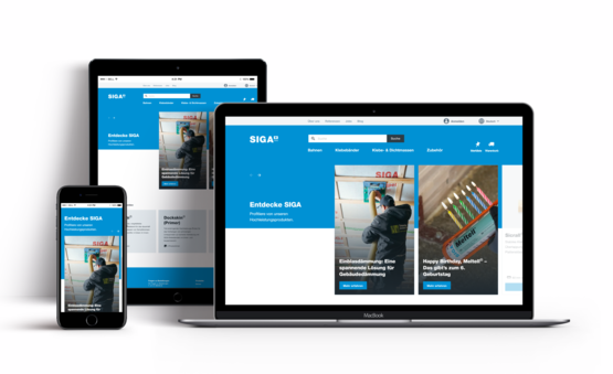 SIGA Website Mockup