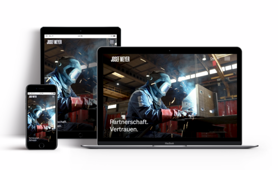 Josef Meyer Website Mockup
